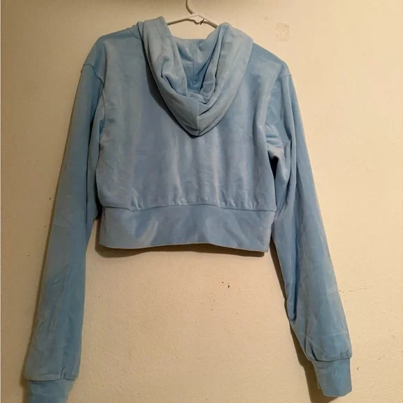PrettyLittleThing Sky Blue Zip-Up Jacket - Picture 2 of 4